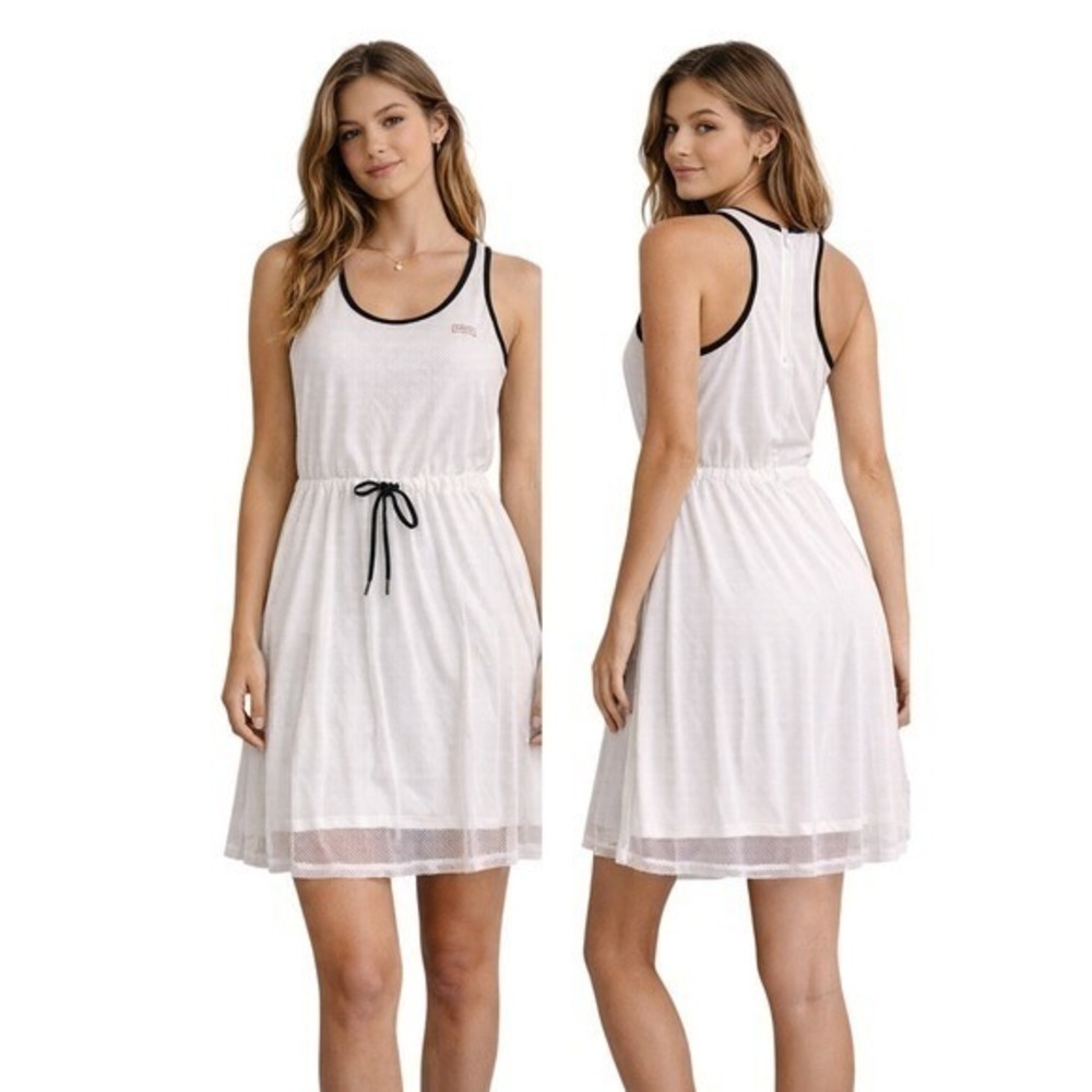 Hunter for Target Mesh Athletic Dress Women S White Racerback Tennis Prep Beach